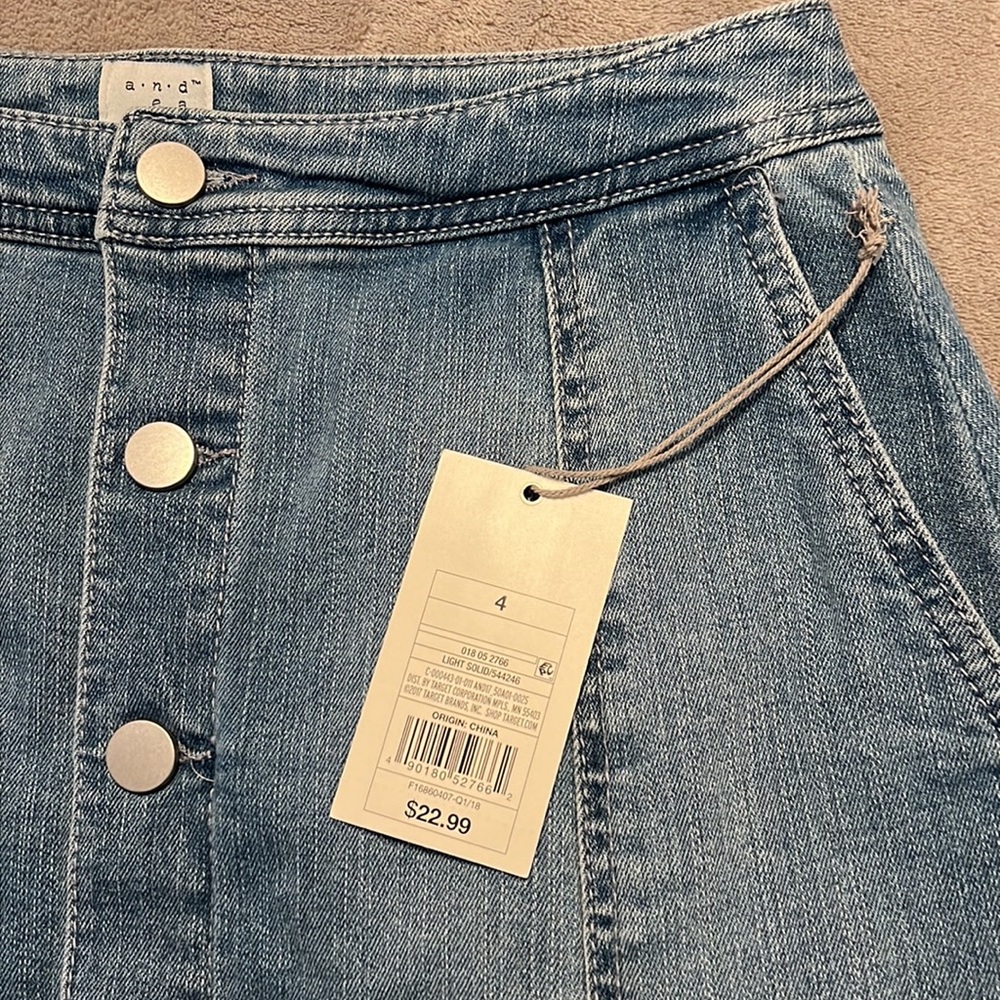 A New Day Button Front Denim Skirt - Picture 7 of 8